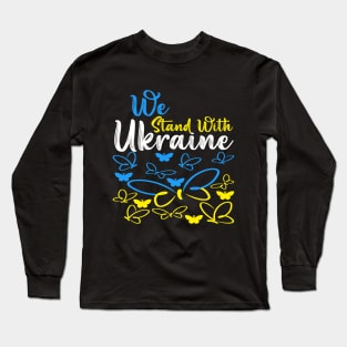 Ukraine trident Ukraine flag Ukrainian flag Ukraine Long Sleeve T-Shirt